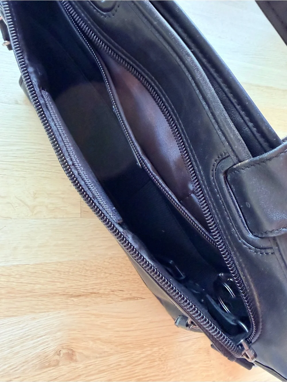 Tumi Alpha 2 Briefcase, Black Leather